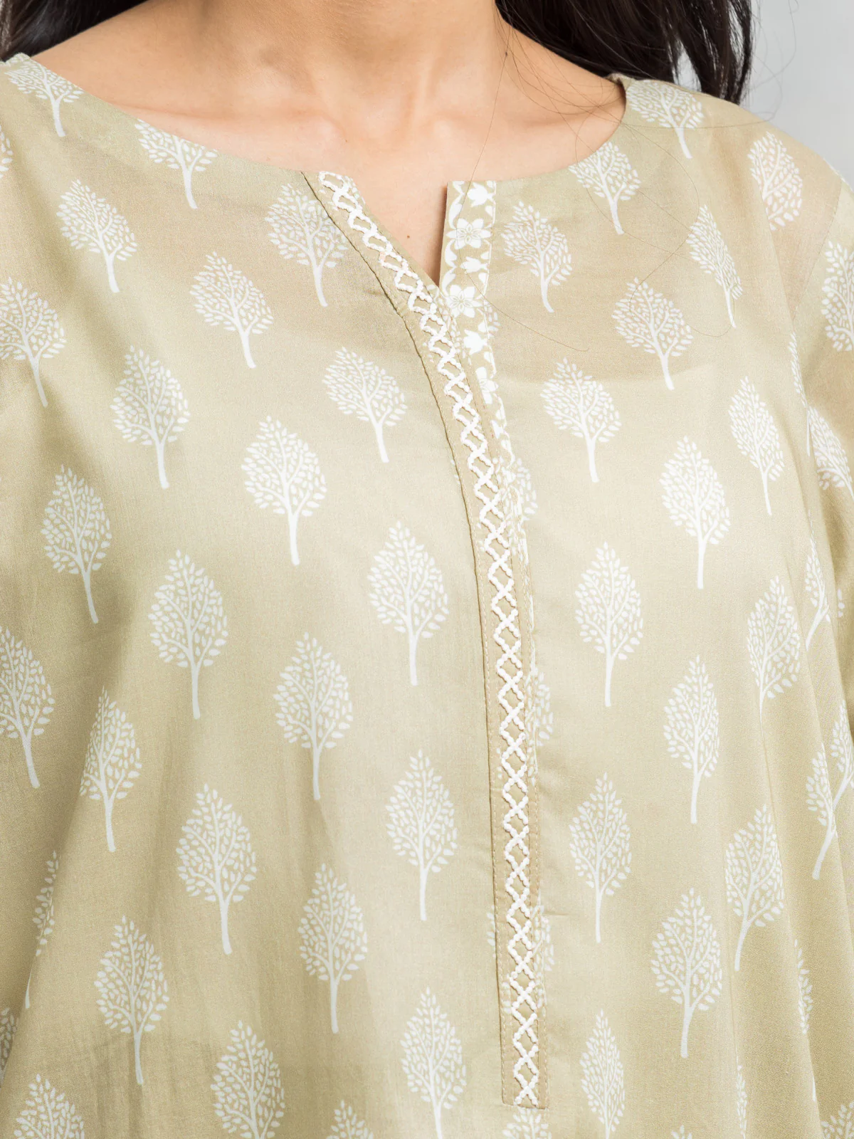 Printed Lawn Shirt - EWU24A1-29110S - Image 3