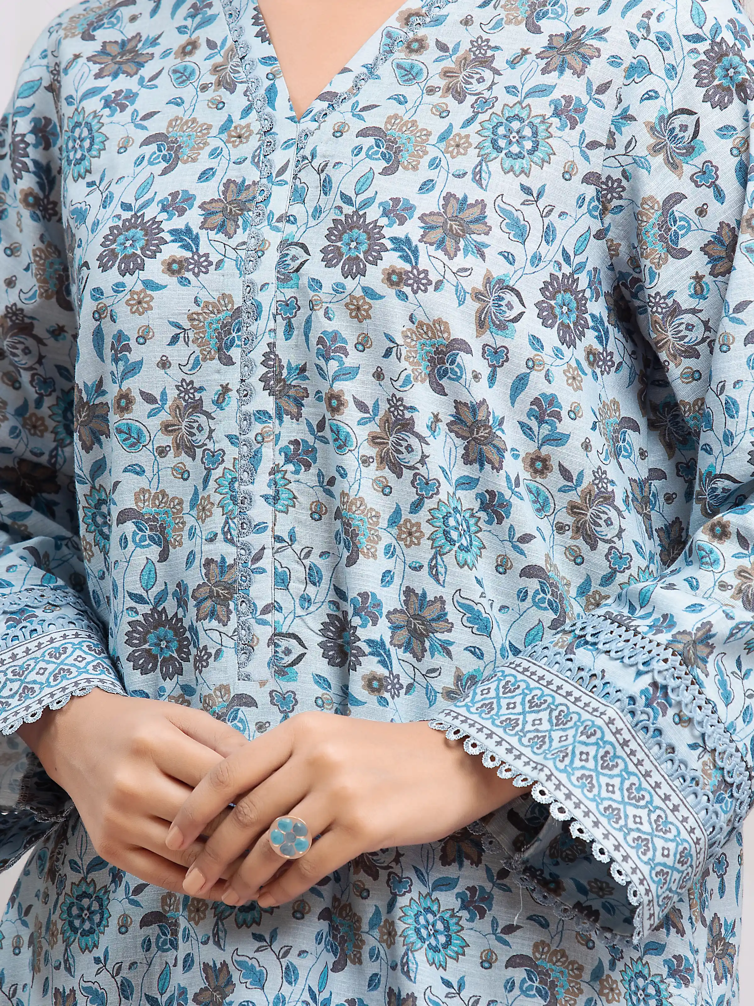 Printed Khaddar Suit - EWU24A3-29325-3P - Image 4