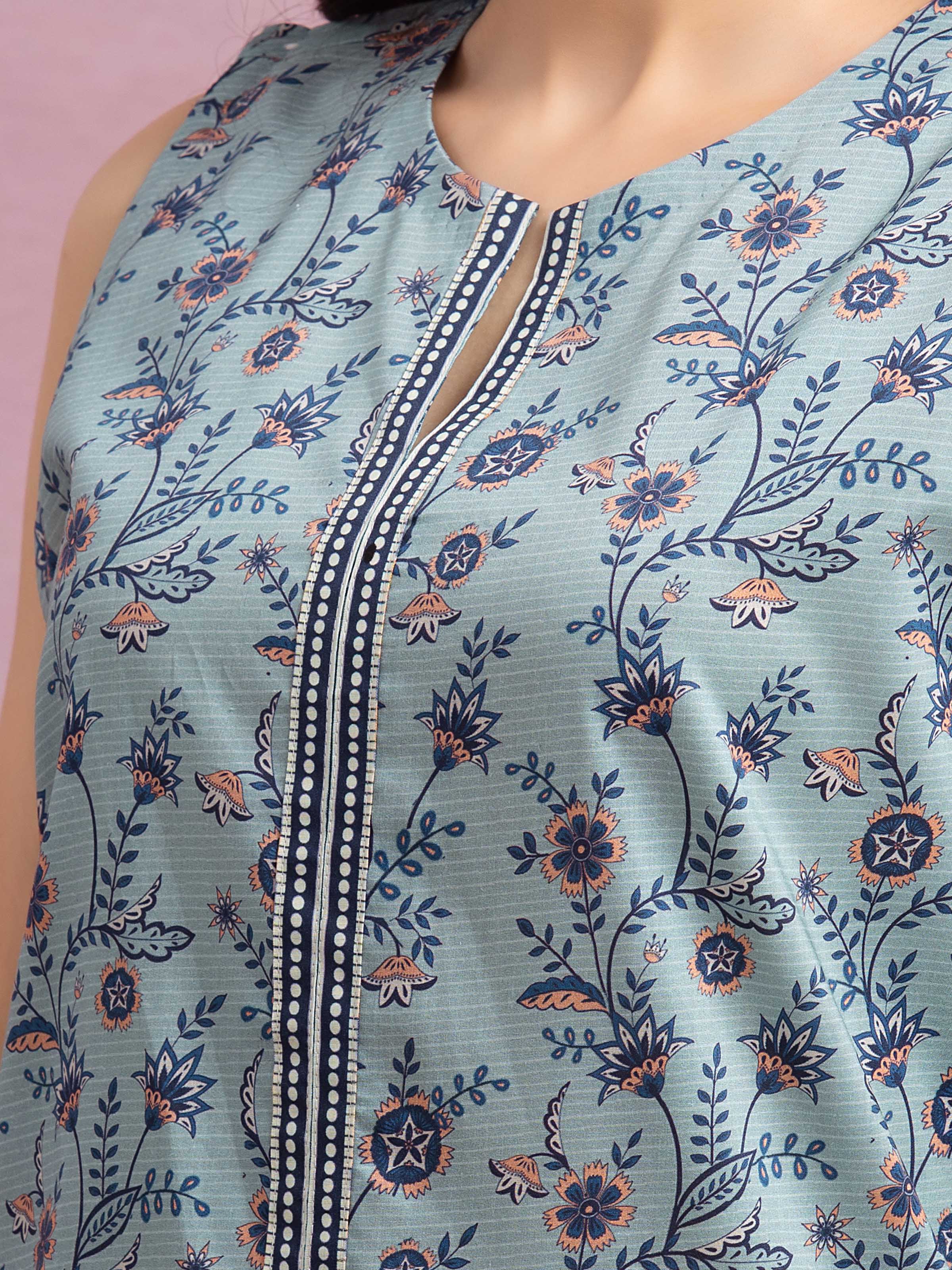 Printed Lawn Suit - EWU5A1-35162-3P - Image 3