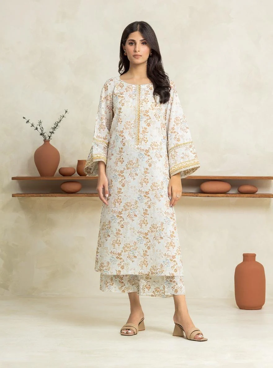 Printed Lawn Shirt - EWU24A1-29037S
