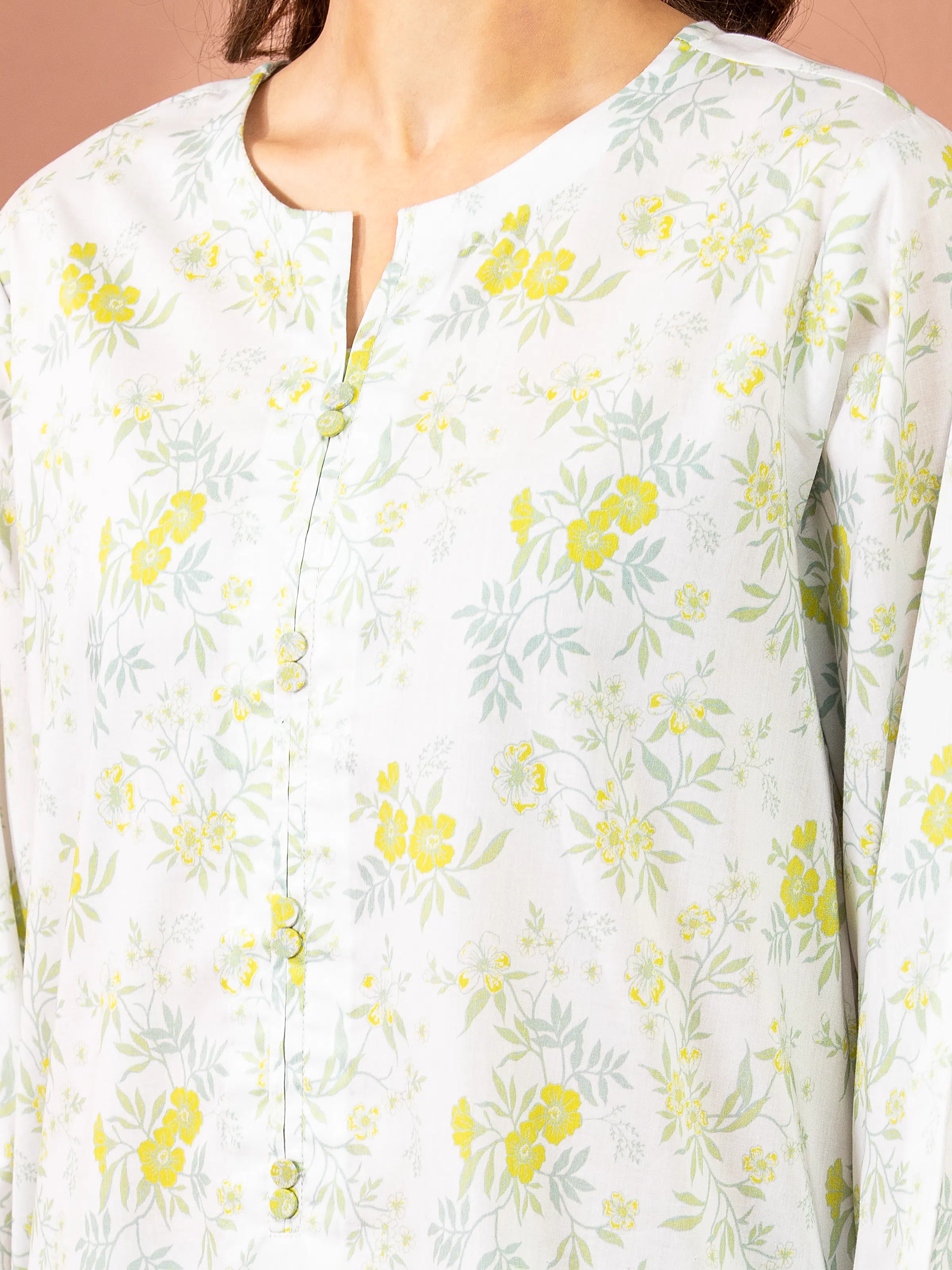 Printed Lawn Suit - EWU5A1-35610-3P - Image 4