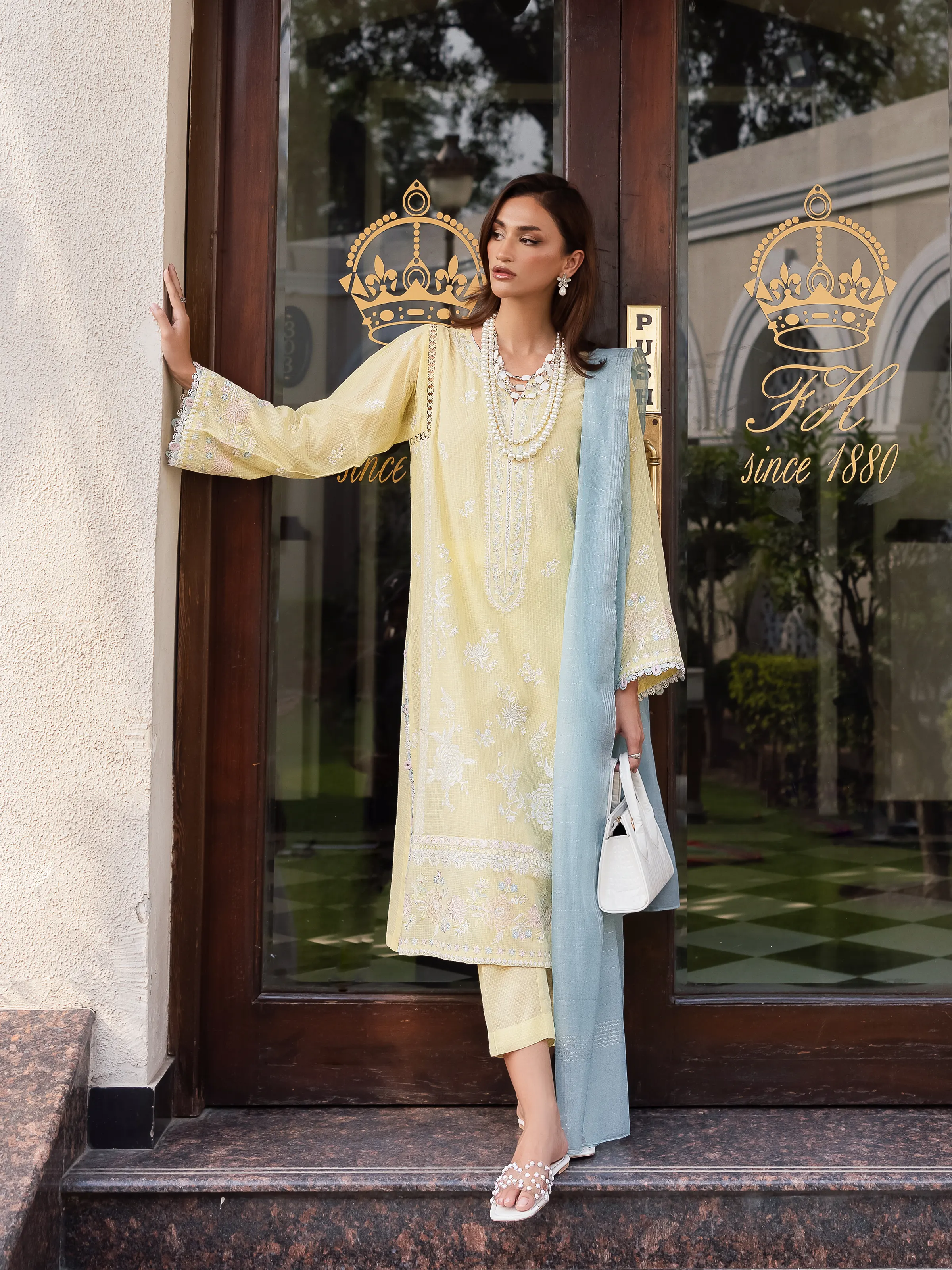 Embroidered Lawn Suit - EWU5V1-31246-3P - Image 5