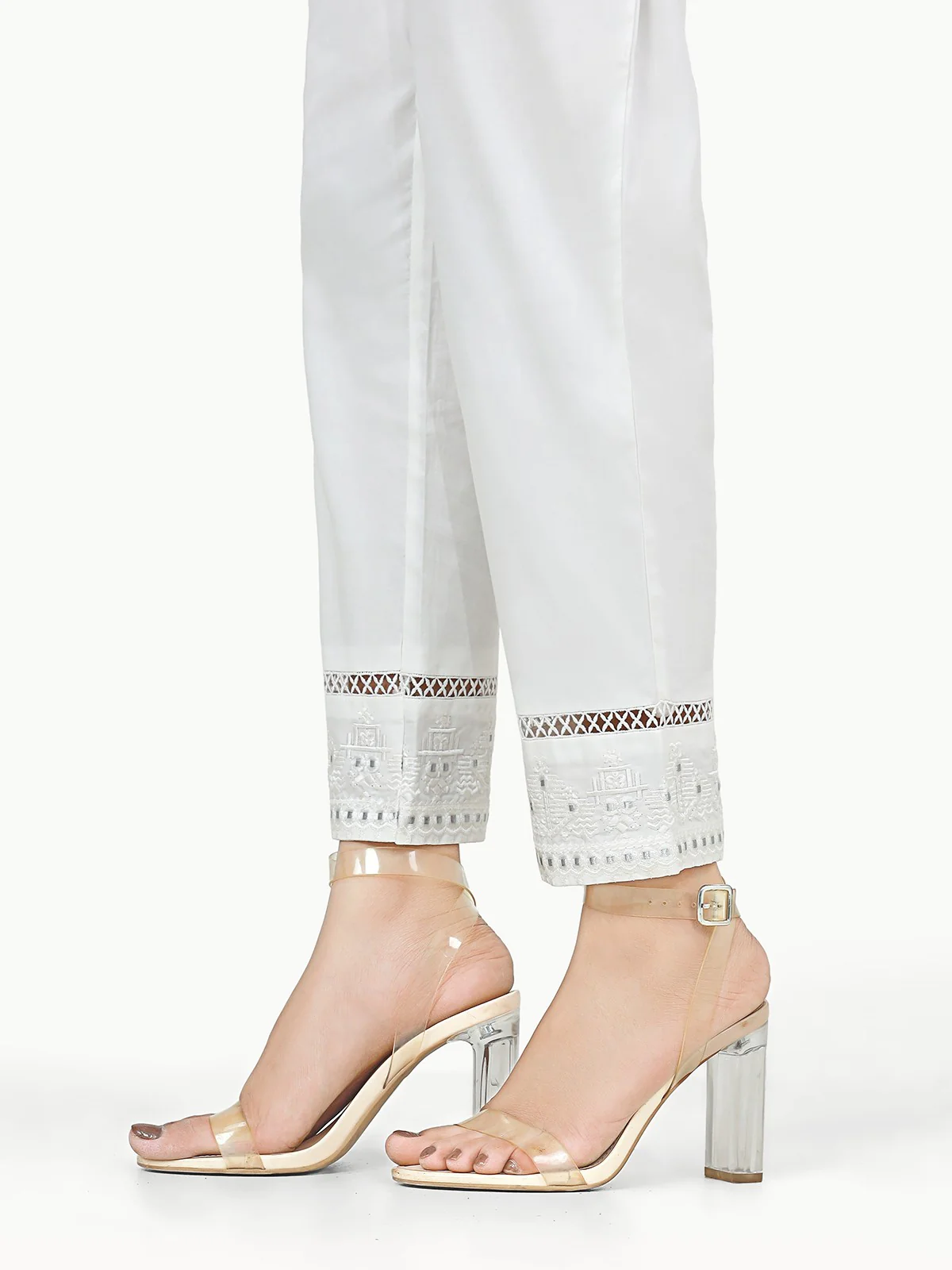 Embroidered Cambric Trouser - EWBE22-76325 - Image 2