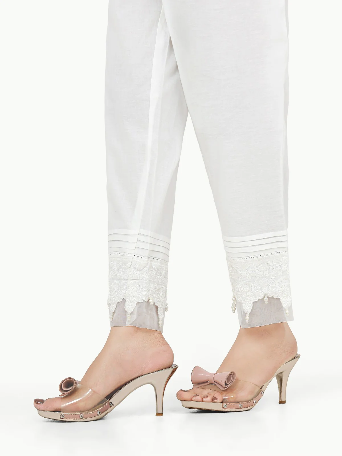 Embroidered Cambric Trouser - EWBE22-76383 - Image 2
