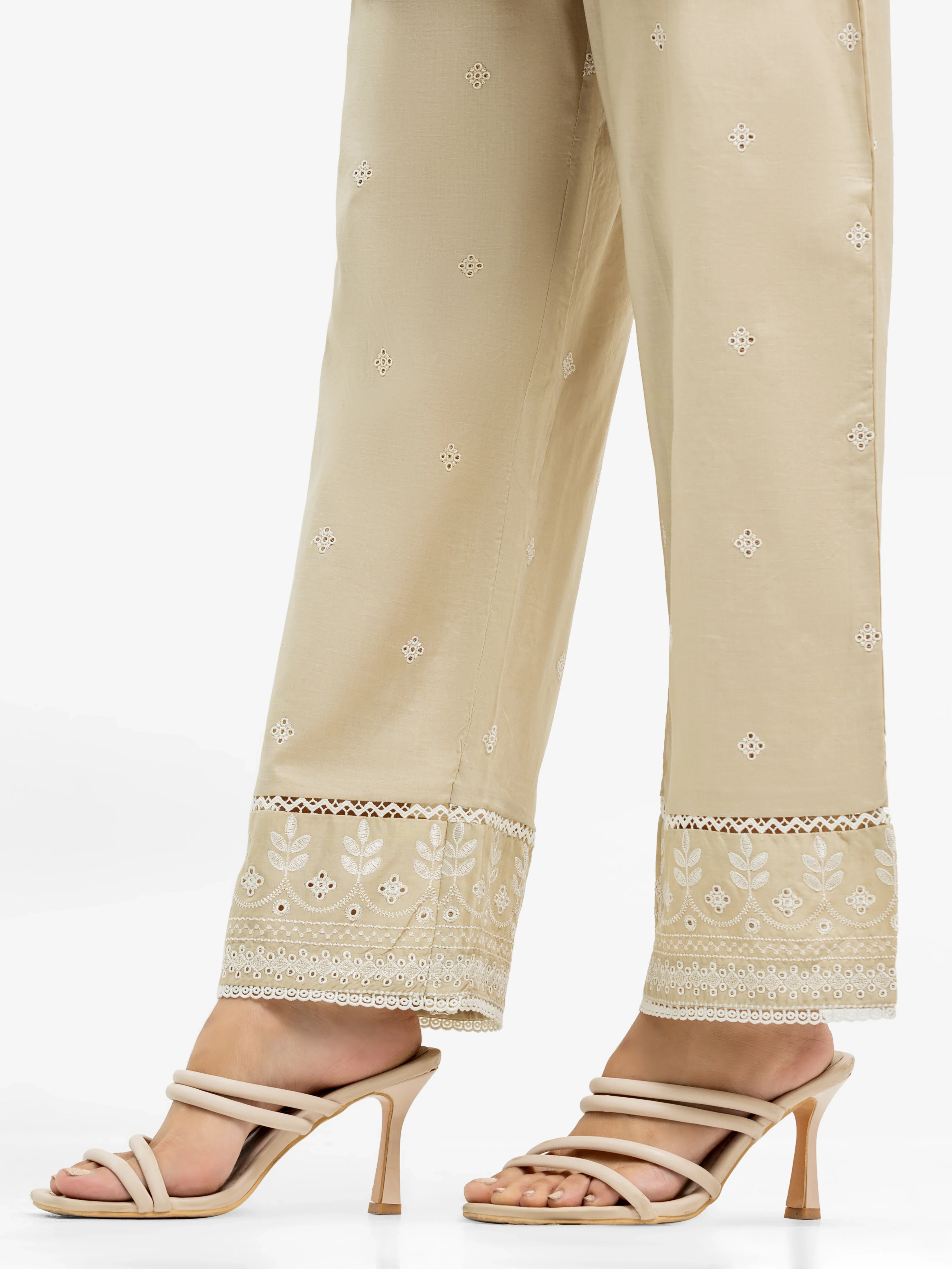 Embroidered Cambric Trouser - EWBE24-76583 - Image 3