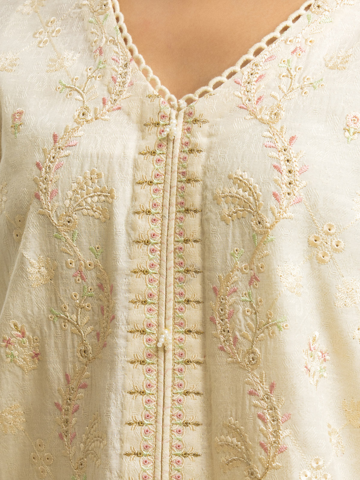 Embroidered Dobby Suit - EWU24V7-28637-3P - Image 4