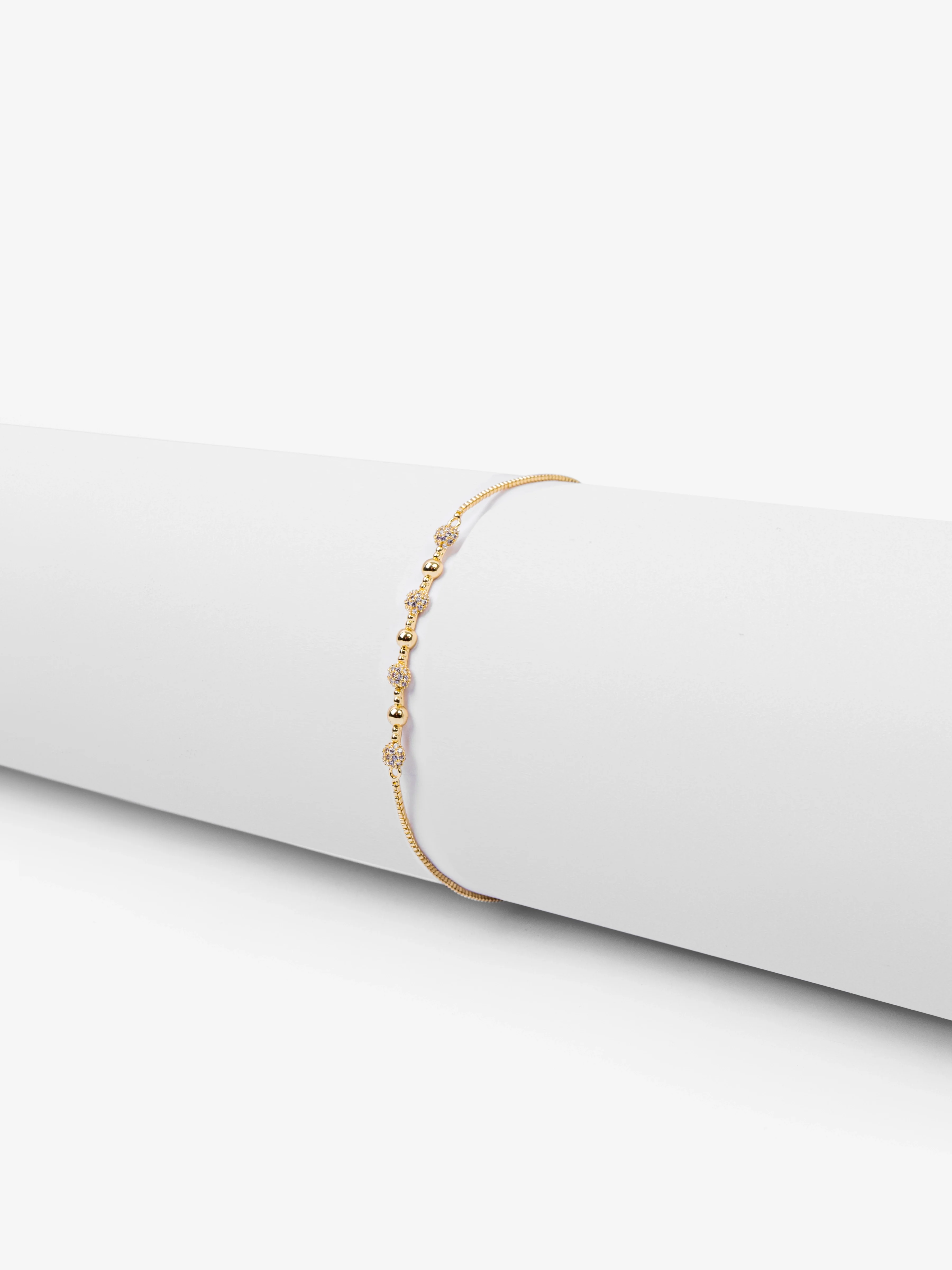 Gold Beaded Bracelet - EAWB5-009