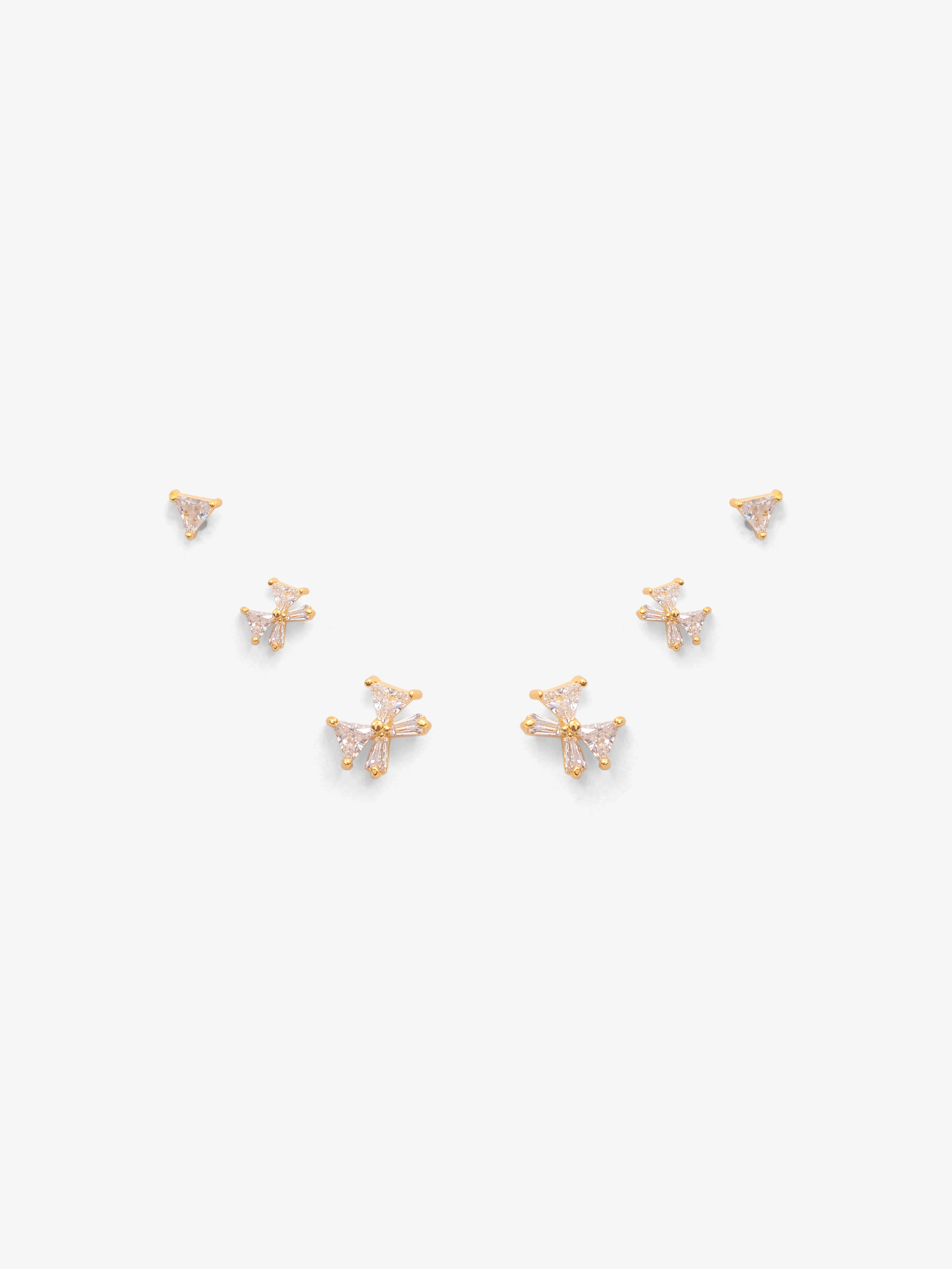 Star Drop Silver Earrings - EAWE5-110