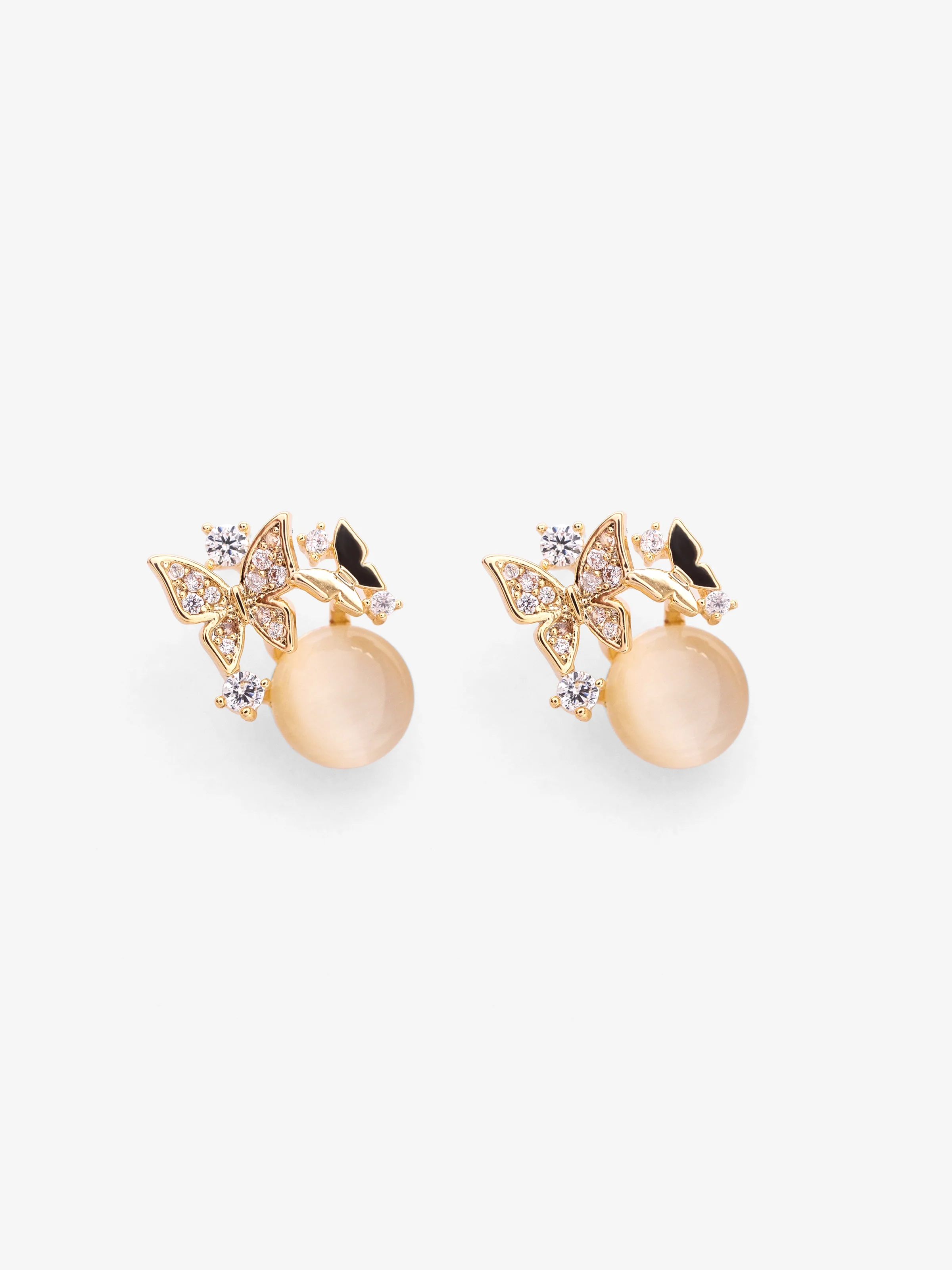 Butterfly Opal Ear Studs - EAWE5-118
