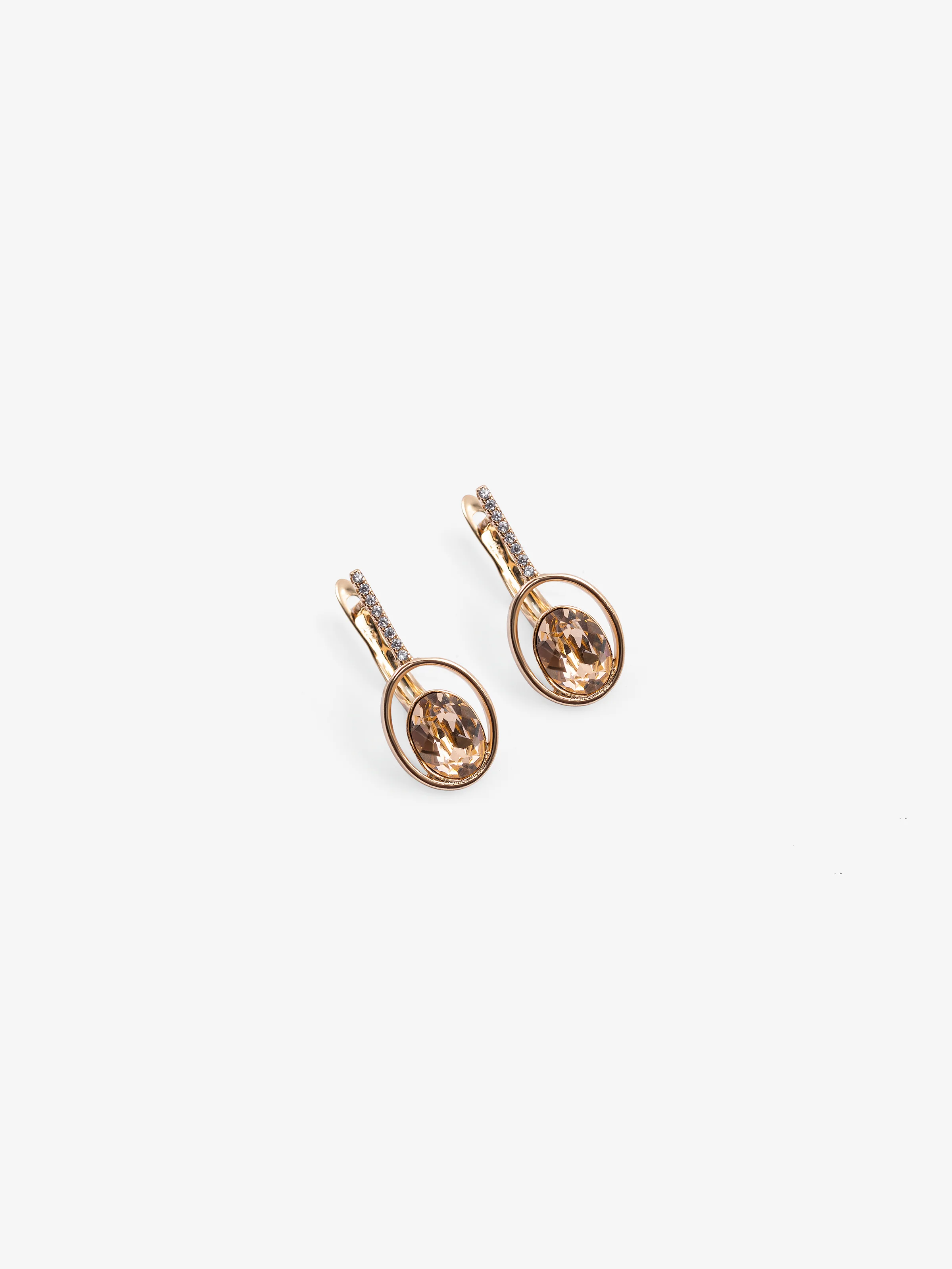 Golden Grace Huggie Earrings - EAWE5-090