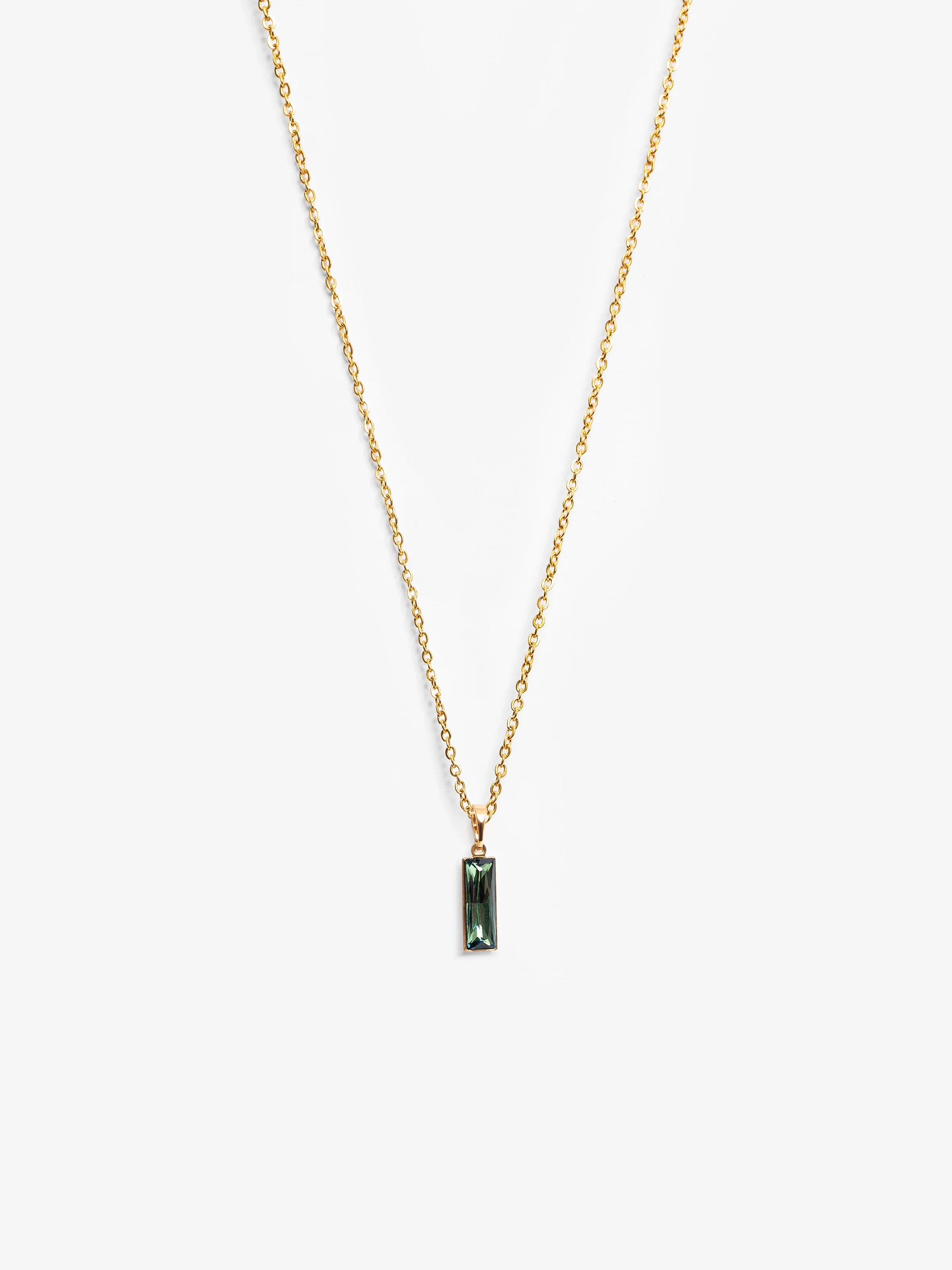 Emerald Whisper Gold Necklace - EAWN5-005