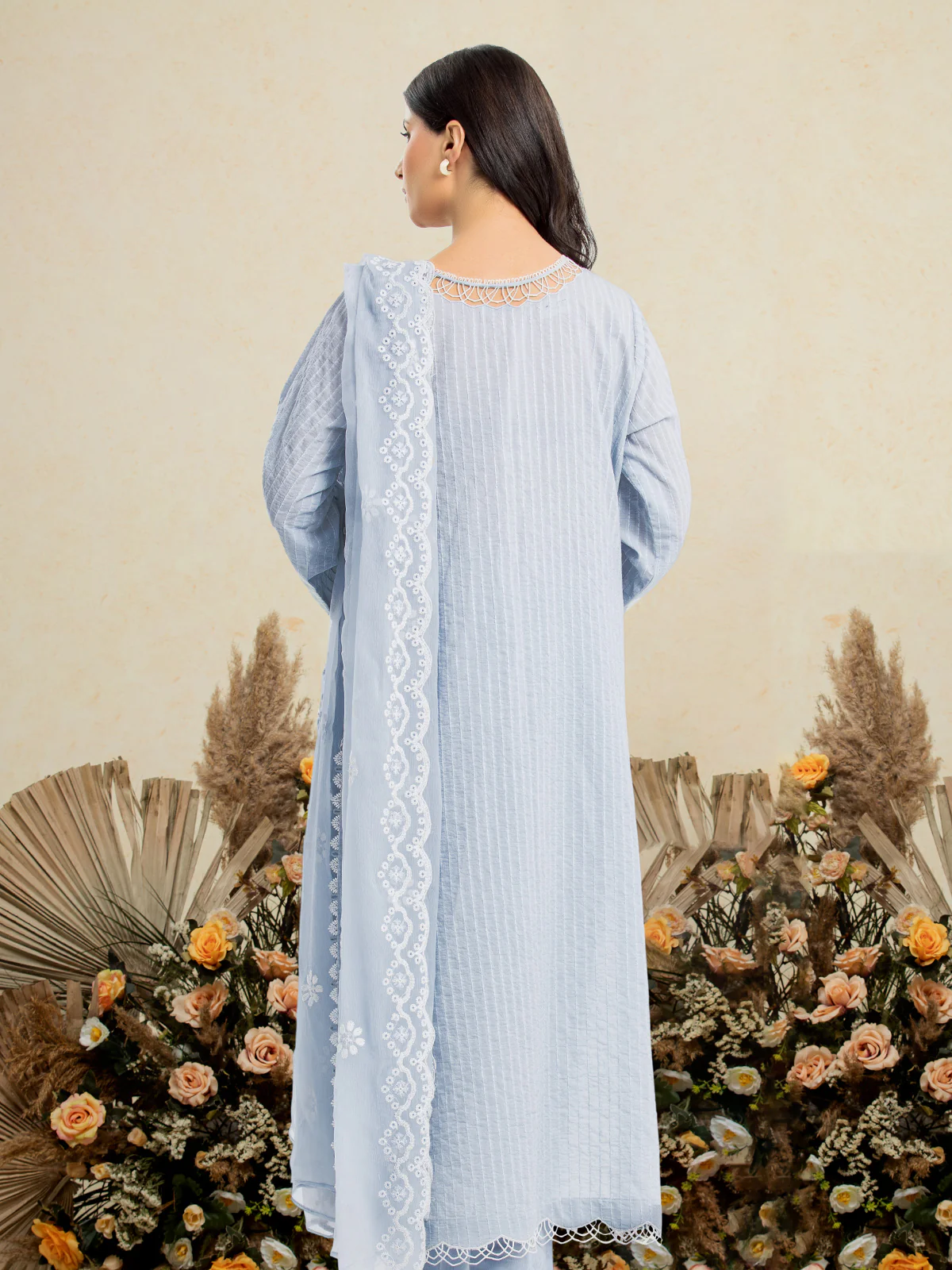 Embroidered Dobby Suit - EWU24V3-30124-3P - Image 6