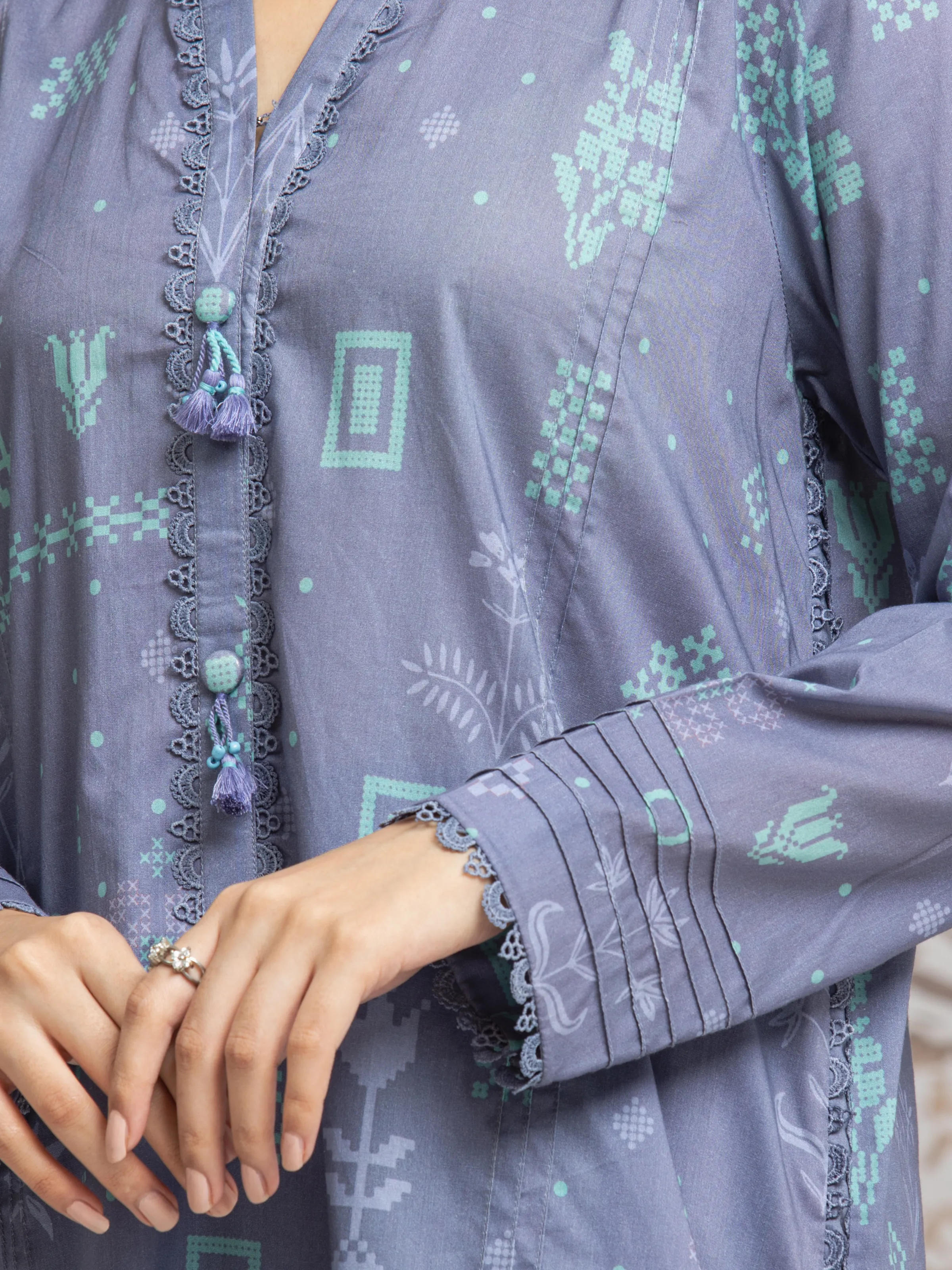Printed Cambric Suit - EWU24M2-021 - Image 3