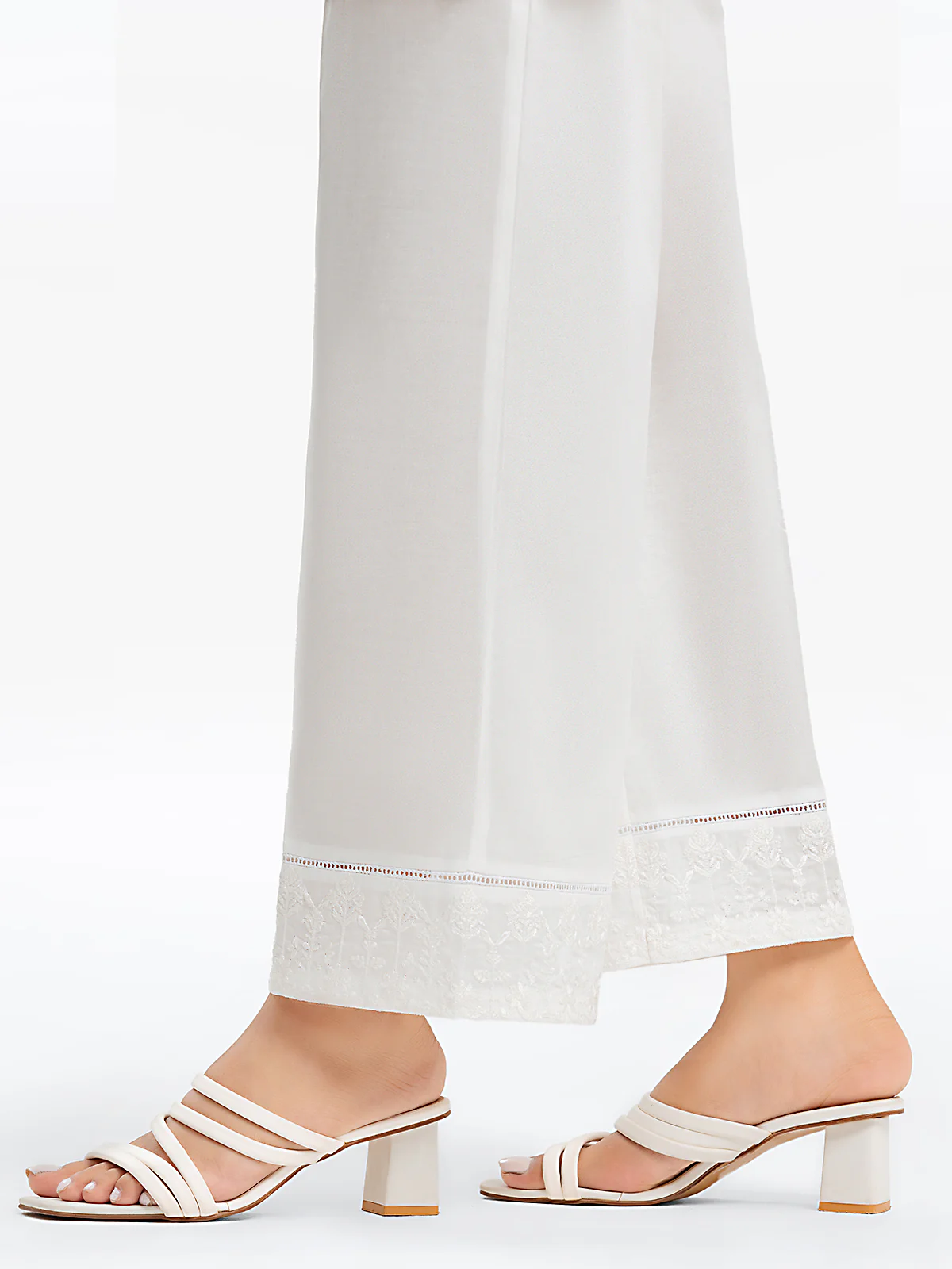 Embroidered Cambric Trouser - EWBE24-76574 - Image 2