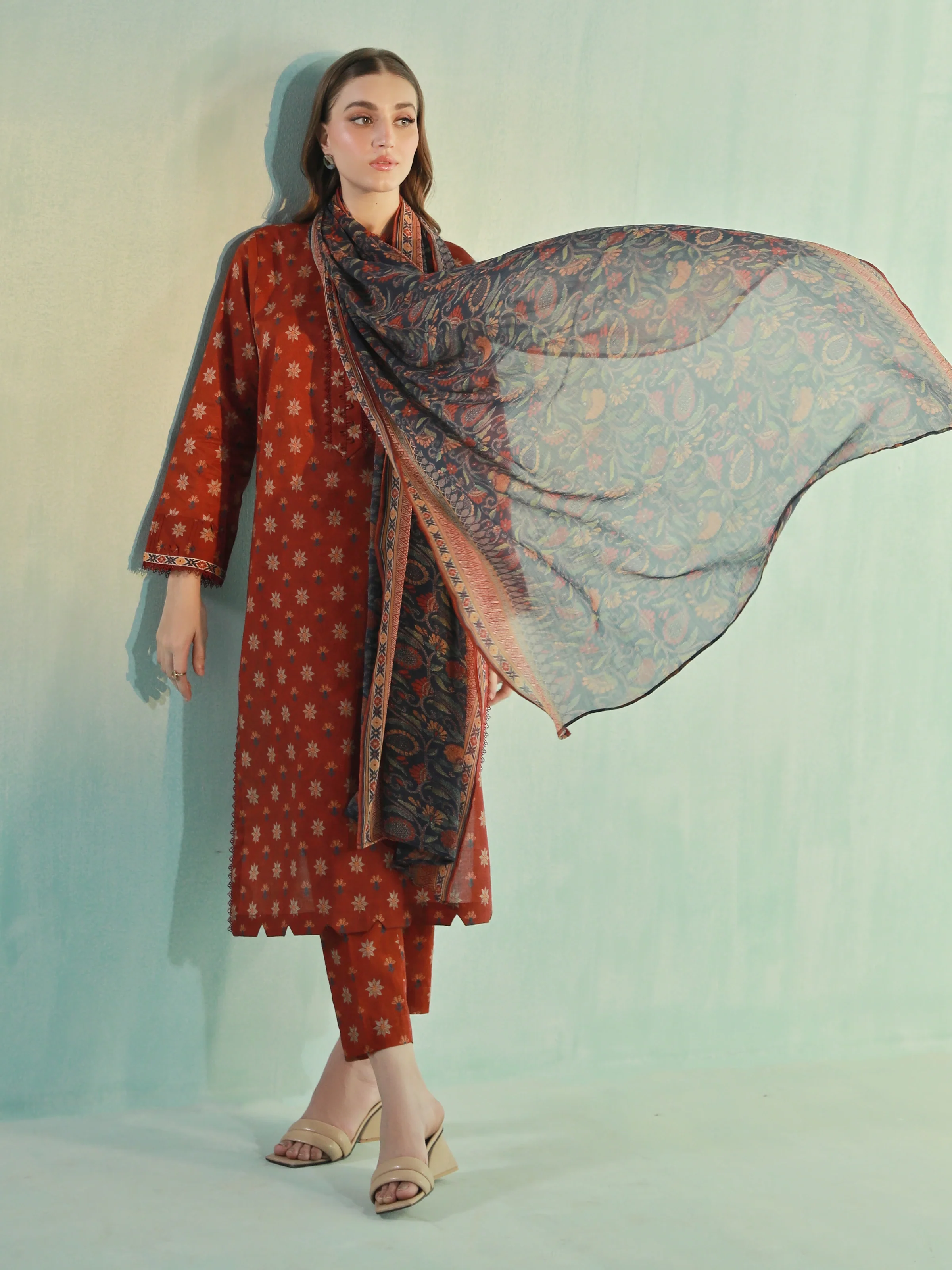 Printed Cambric Suit - EWU24M2-016