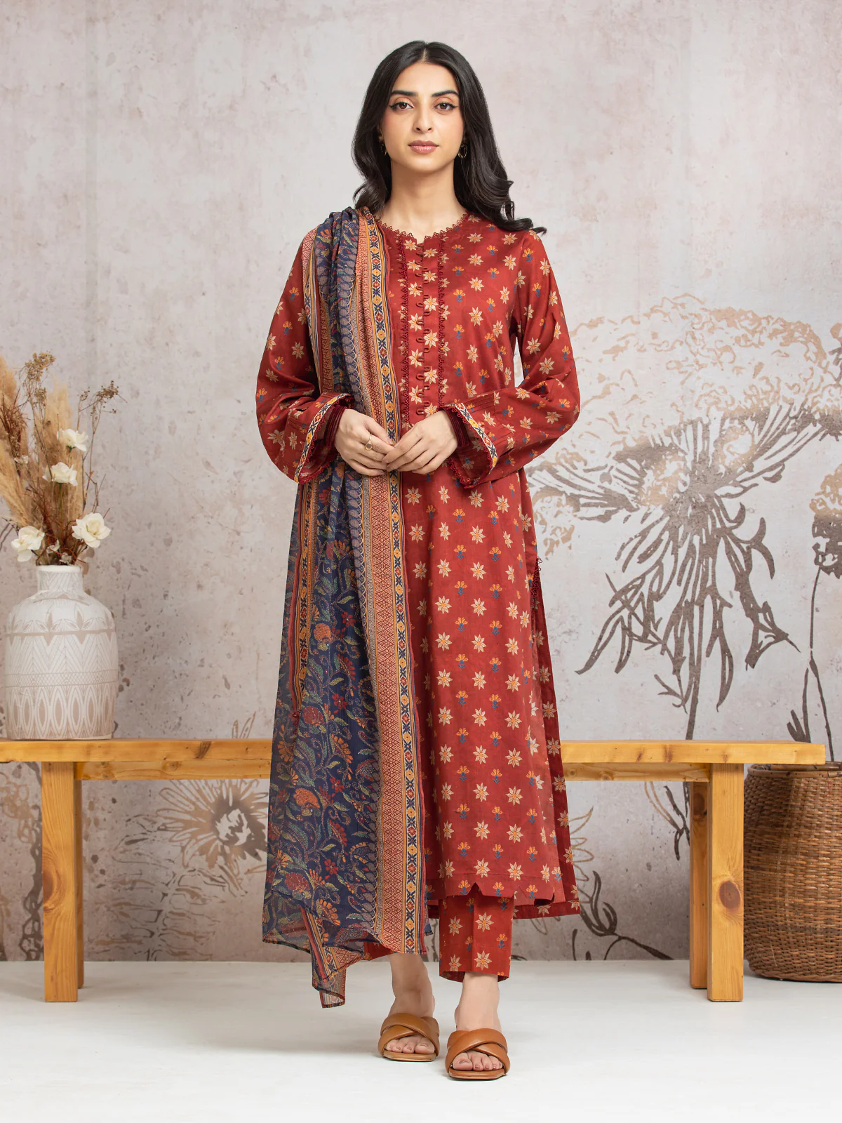 Printed Cambric Suit - EWU24M2-016 - Image 2