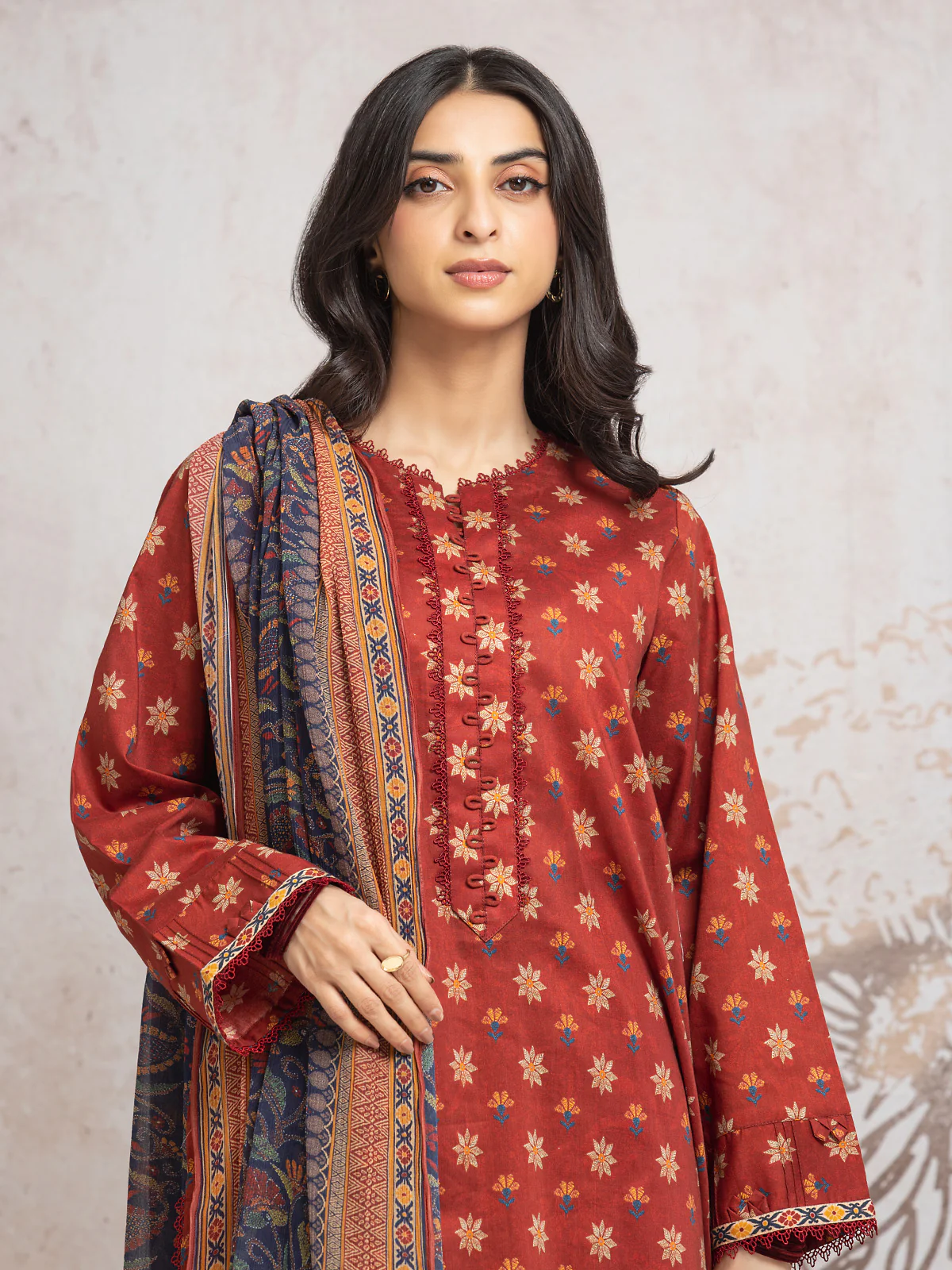 Printed Cambric Suit - EWU24M2-016 - Image 4