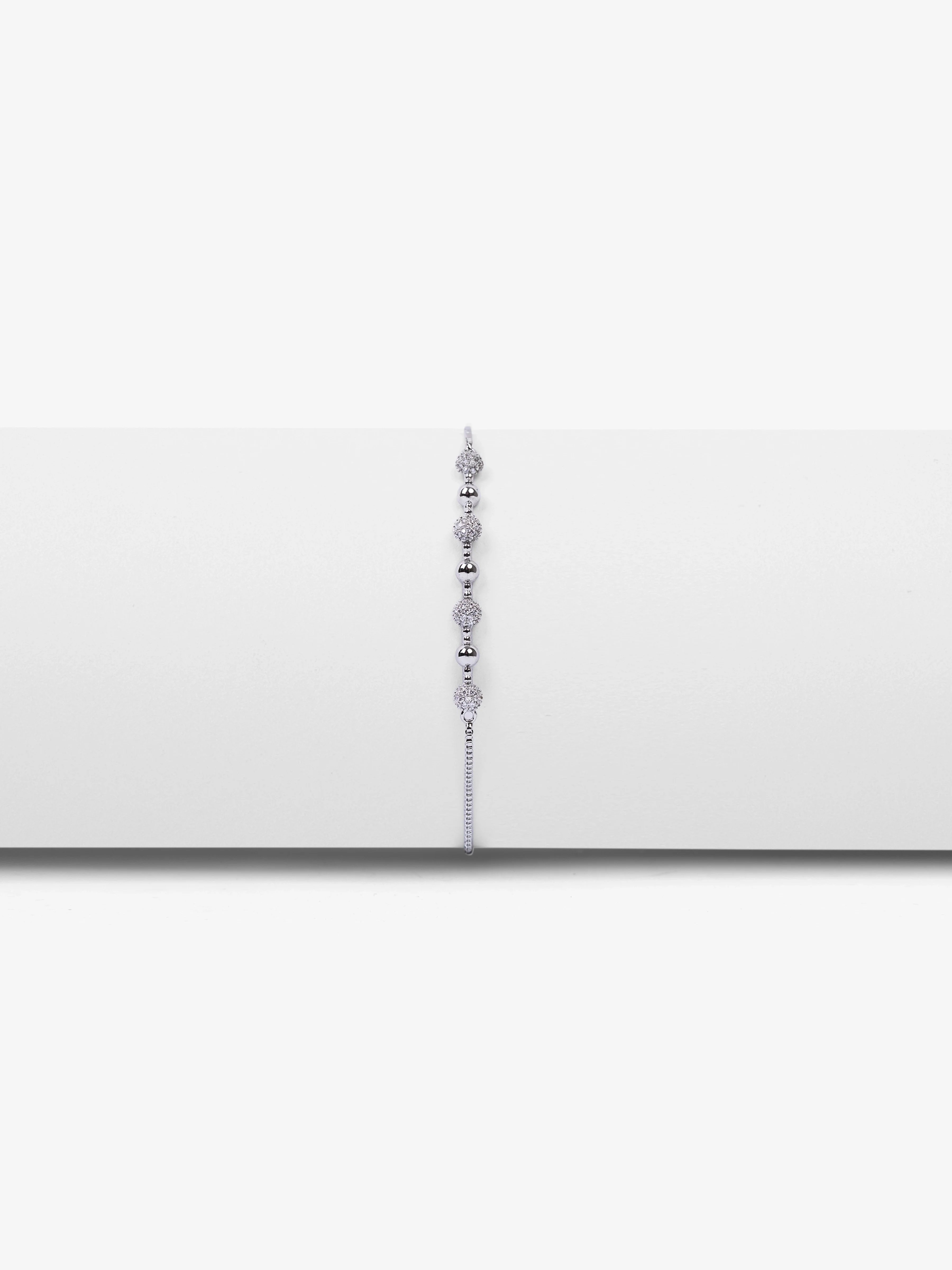 Luxe Silver Elegance Bracelet - EAWB5-010